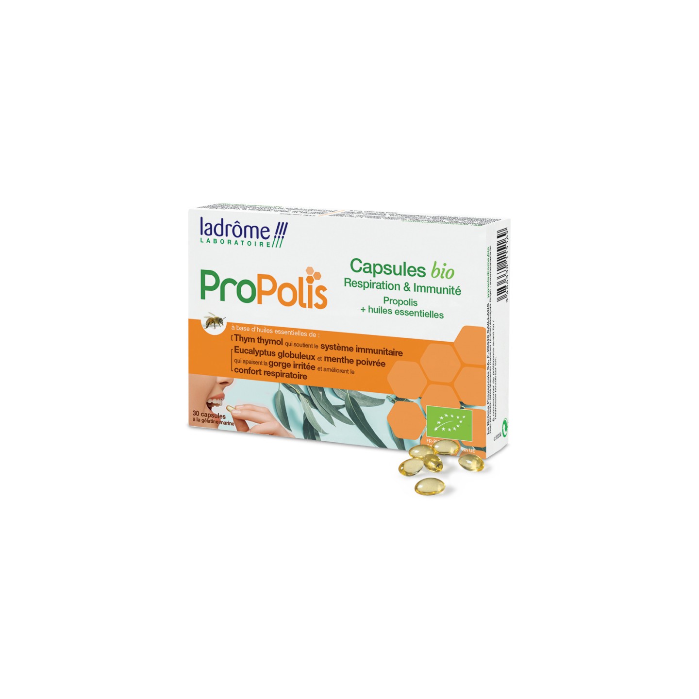 Ladrôme Propolis Respiration et immunité Bio - 30 capsules