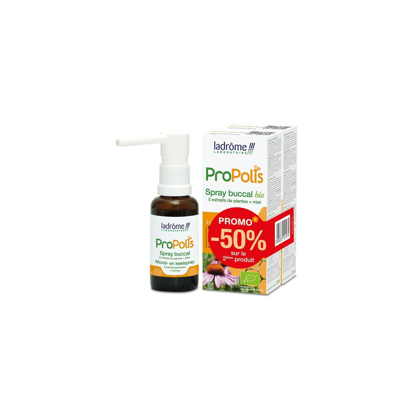 Ladrôme Propolis Spray buccal Bio - 2 x 30ml