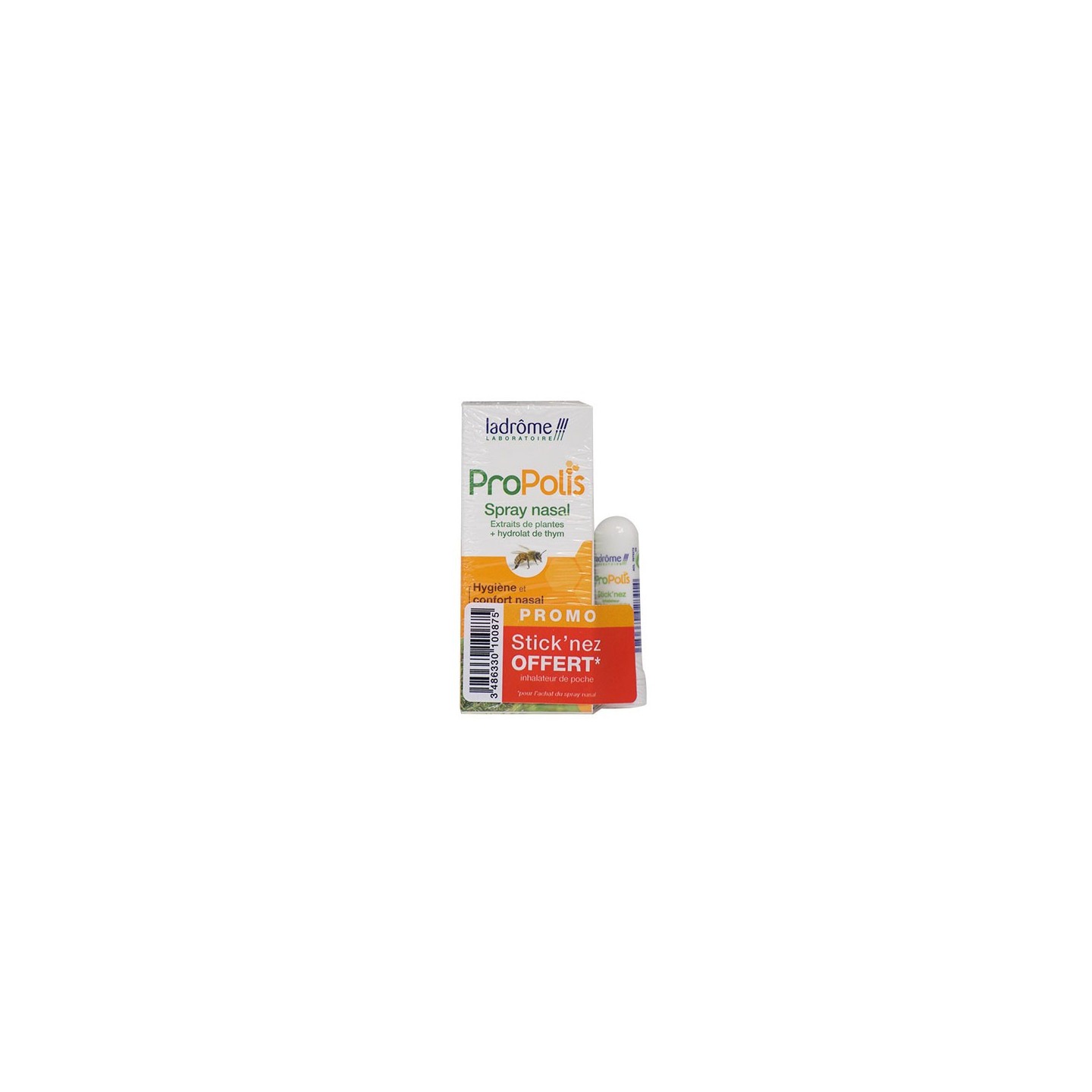 Ladrôme Propolis Spray nasal Bio 30 ml + Propolis stick'nez Bio 1ml Offert