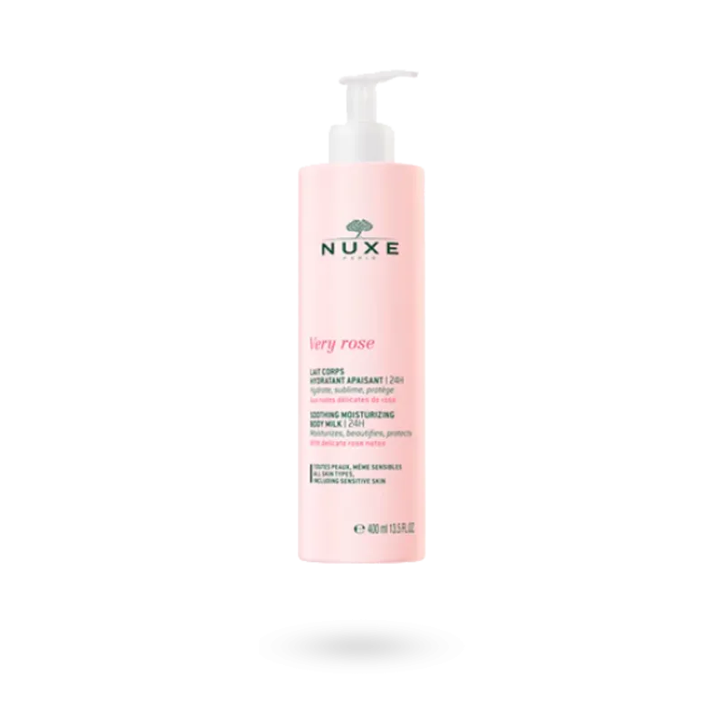 Lait corps hydratant et apaisant Very Rose Nuxe 400 ml