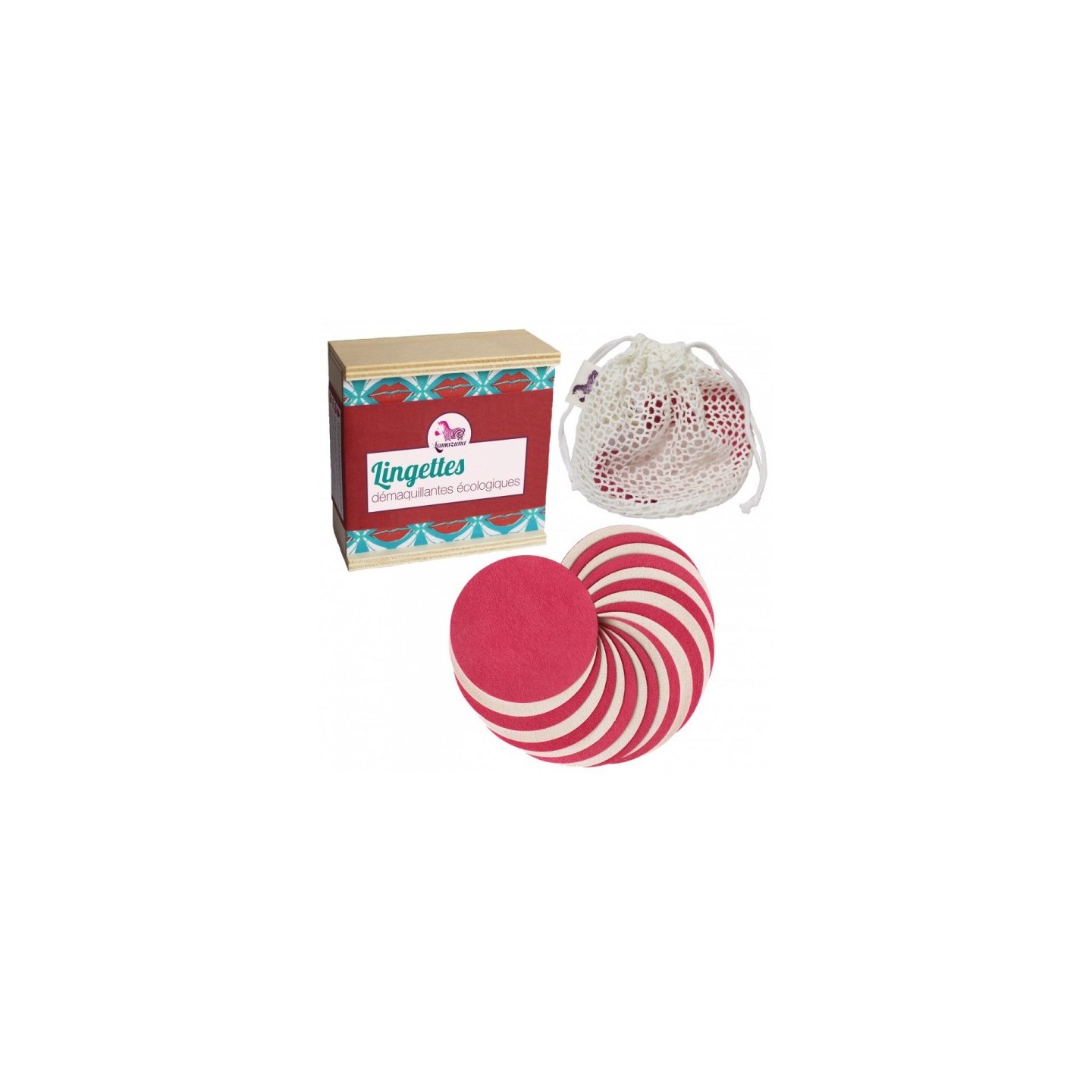 Lamazuna 10 lingettes démaquillantes lavables