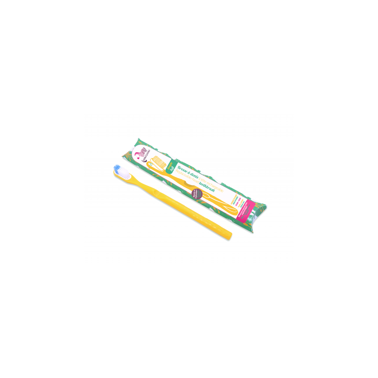 Lamazuna Brosse à dents rechargeable souple jaune