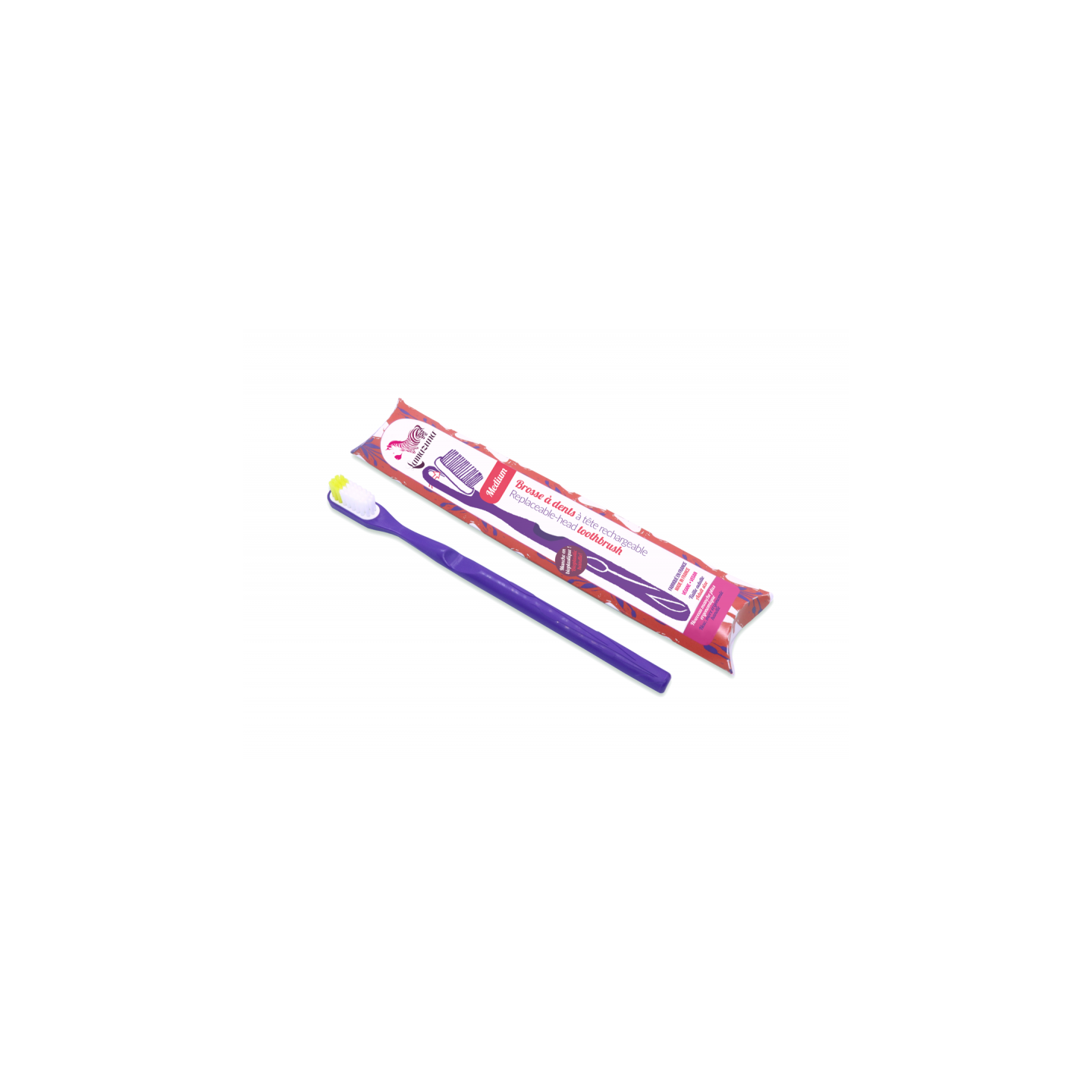 Lamazuna Brosse à dents rechargeable souple violet