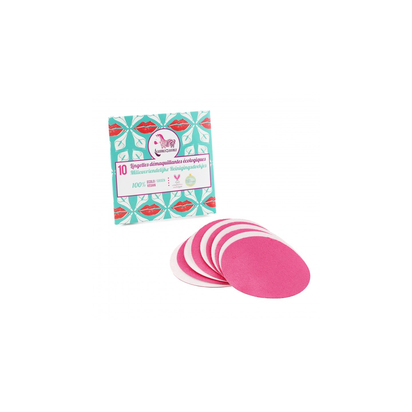 Lamazuna recharges pour lingettes démaquillantes lavables x10