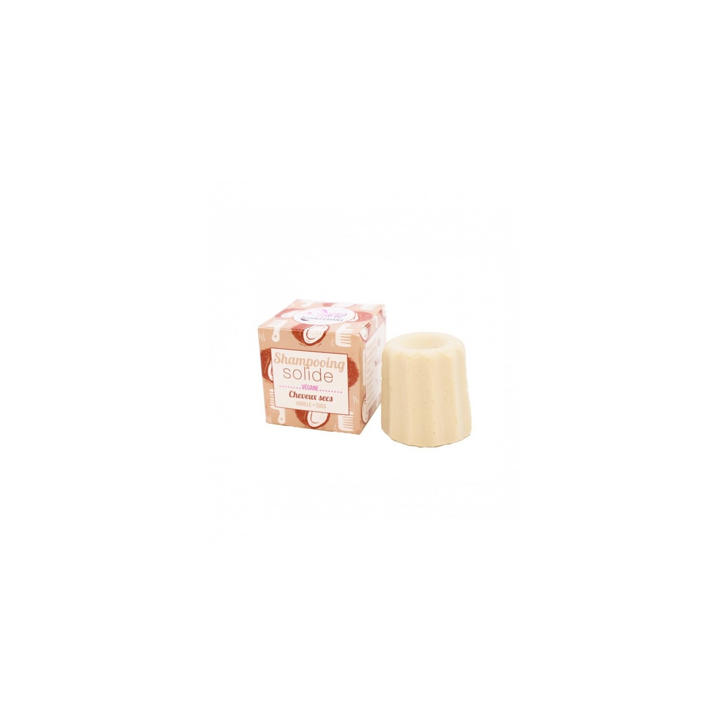 Lamazuna shampooing solide cheveux secs vanille/coco 55g