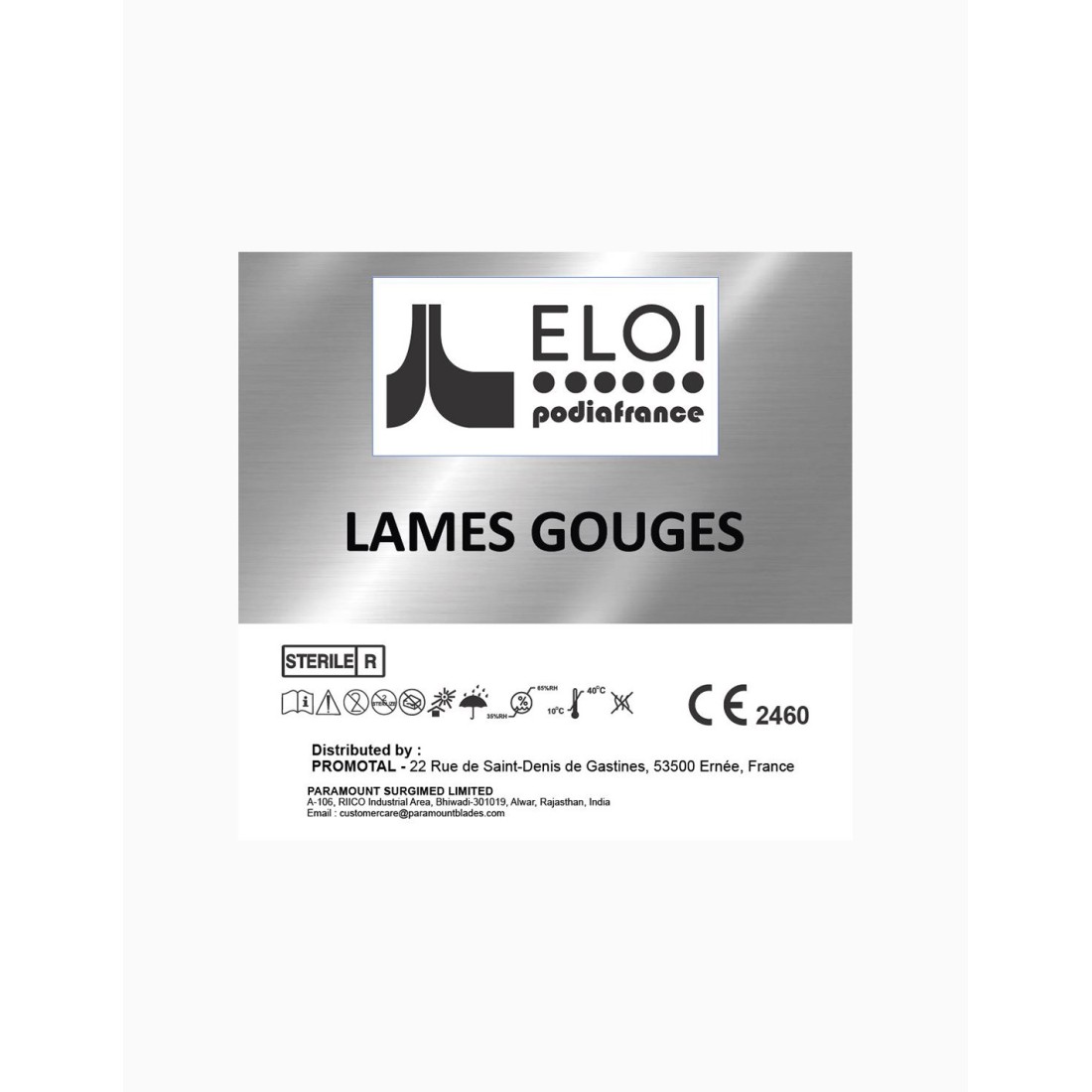 Lame de Gouge Inox Sterile Eloi x100