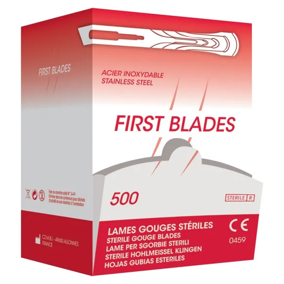 LAMES DE GOUGES STÉRILE FIRST BLADE BOITE DISTRIBUTRICE DE 500