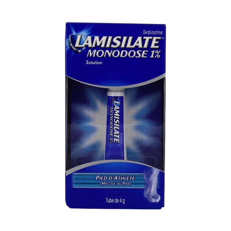 Pharmacie Bastille - Lamisilate monodose 1% solution pour application cutanée tube 4gr