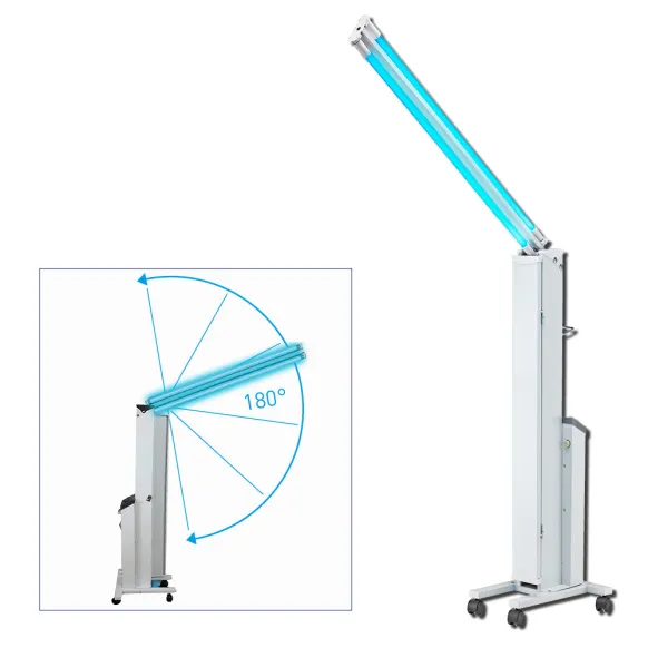 LAMPE DE STÉRILISATION U.V.C + OZONE - MOBILE