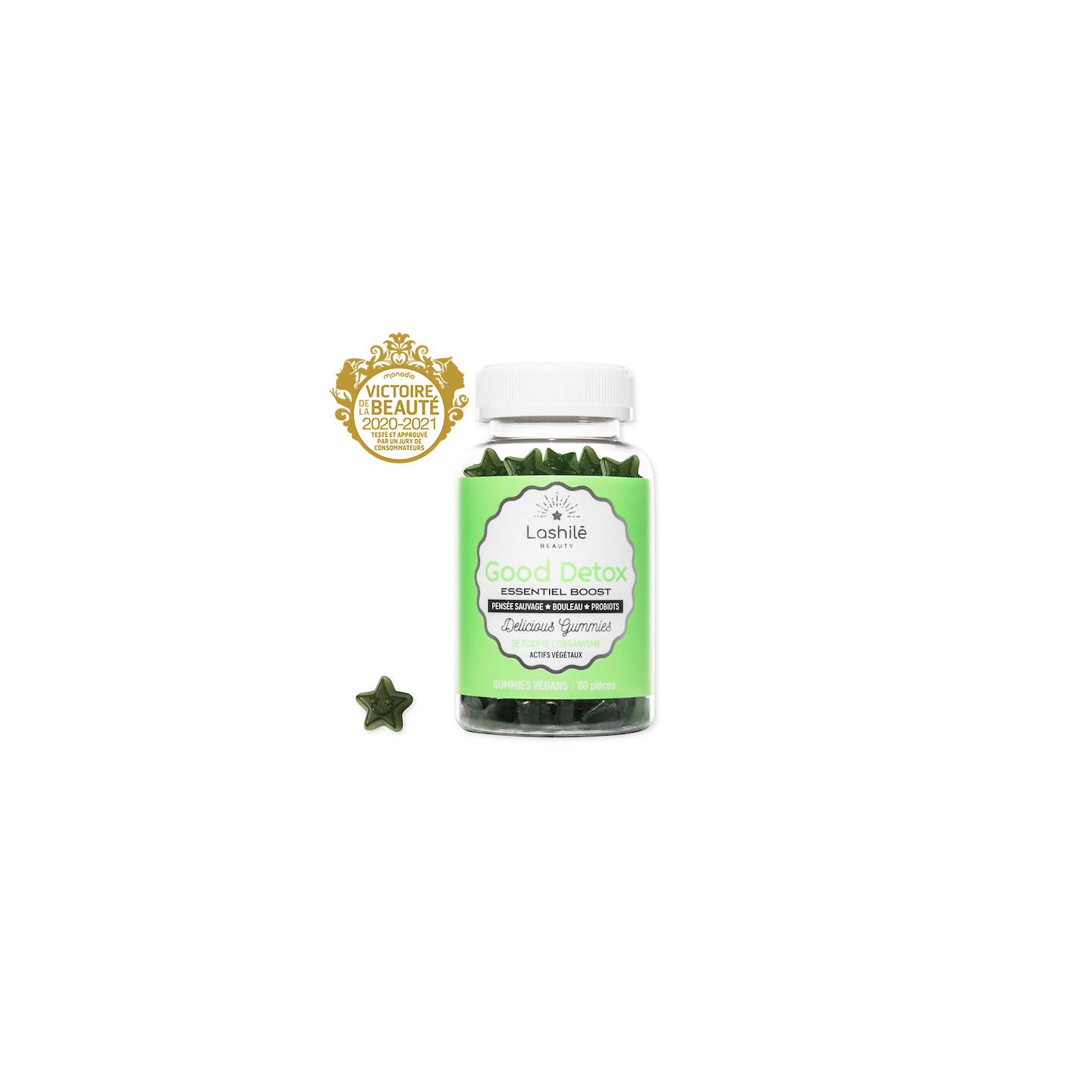 Lashilé Beauty Good Détox essentiel boost - 60 gommes
