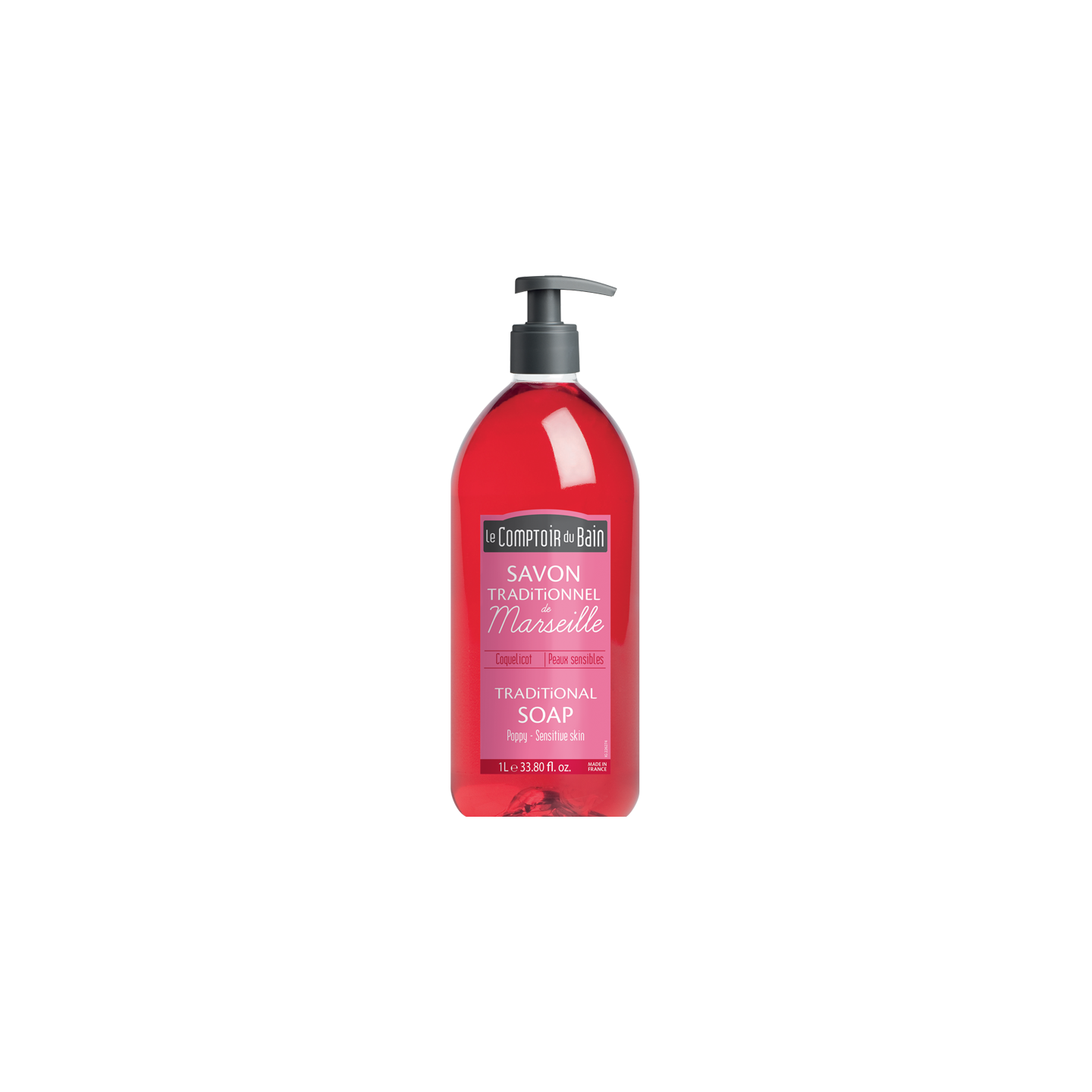 Le comptoir du bain Savon Coquelicot 1L