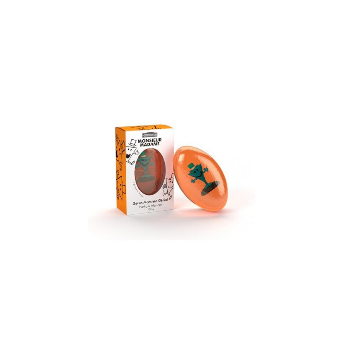 Le Comptoir du Bain Savon Monsieur et Madame Abricot 100 g