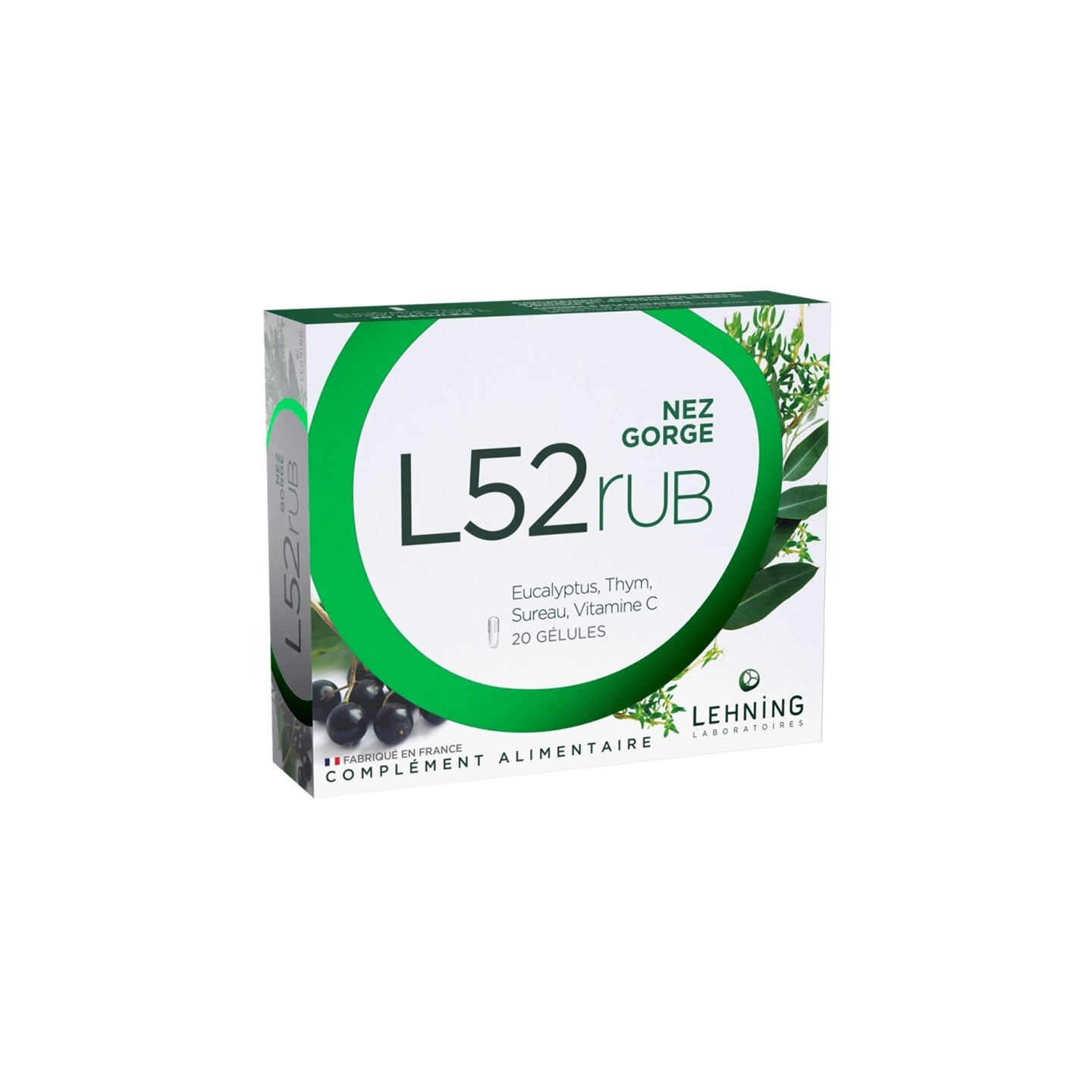 Lehning L52Rub nez et gorge - 20 gélules