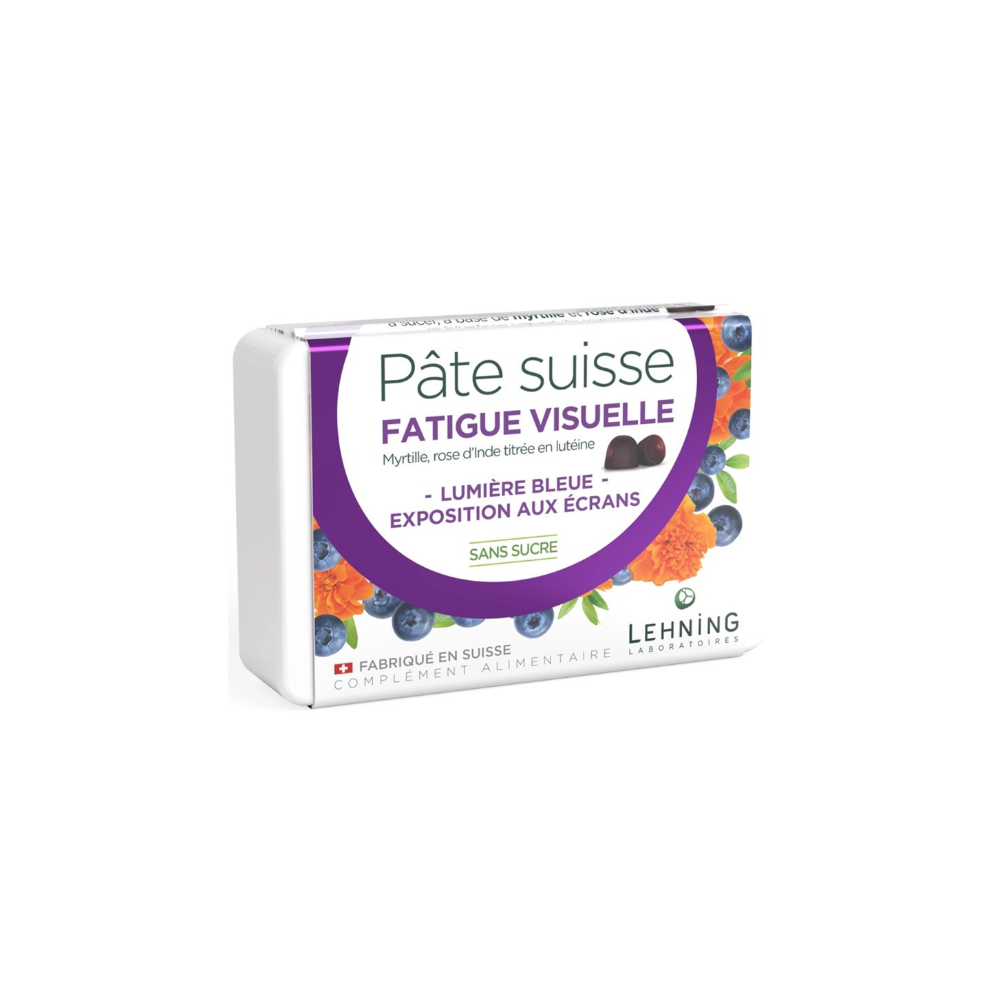 Lehning Pâte Suisse Fatigue visuelle - 40 gommes