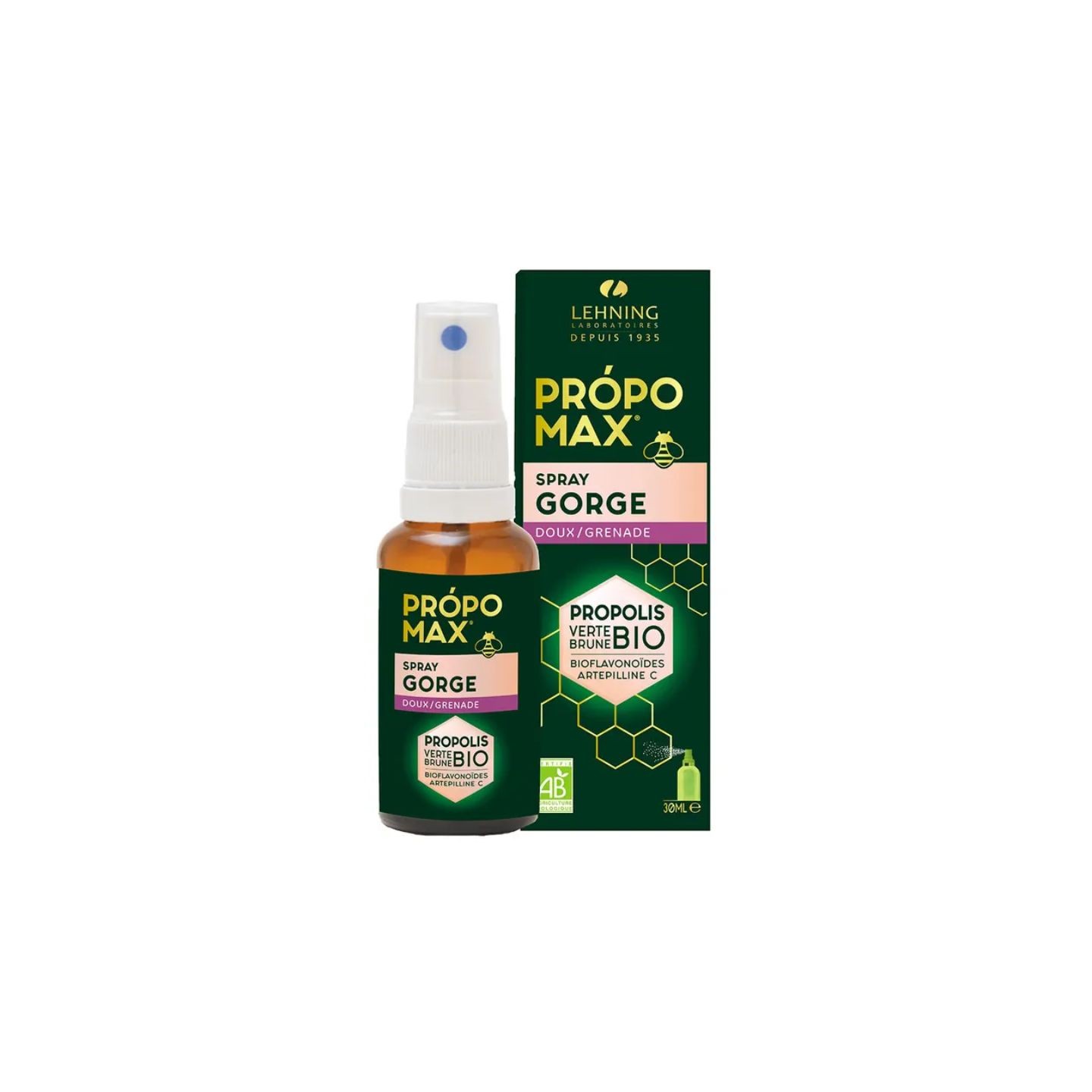 Lehning Propomax Spray gorge doux Bio - 30ml