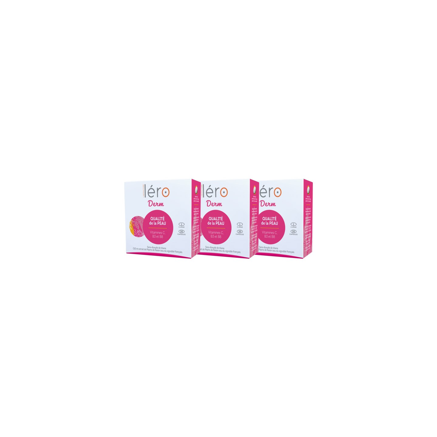 Léro Derm - Lot de 3 x 30 capsules