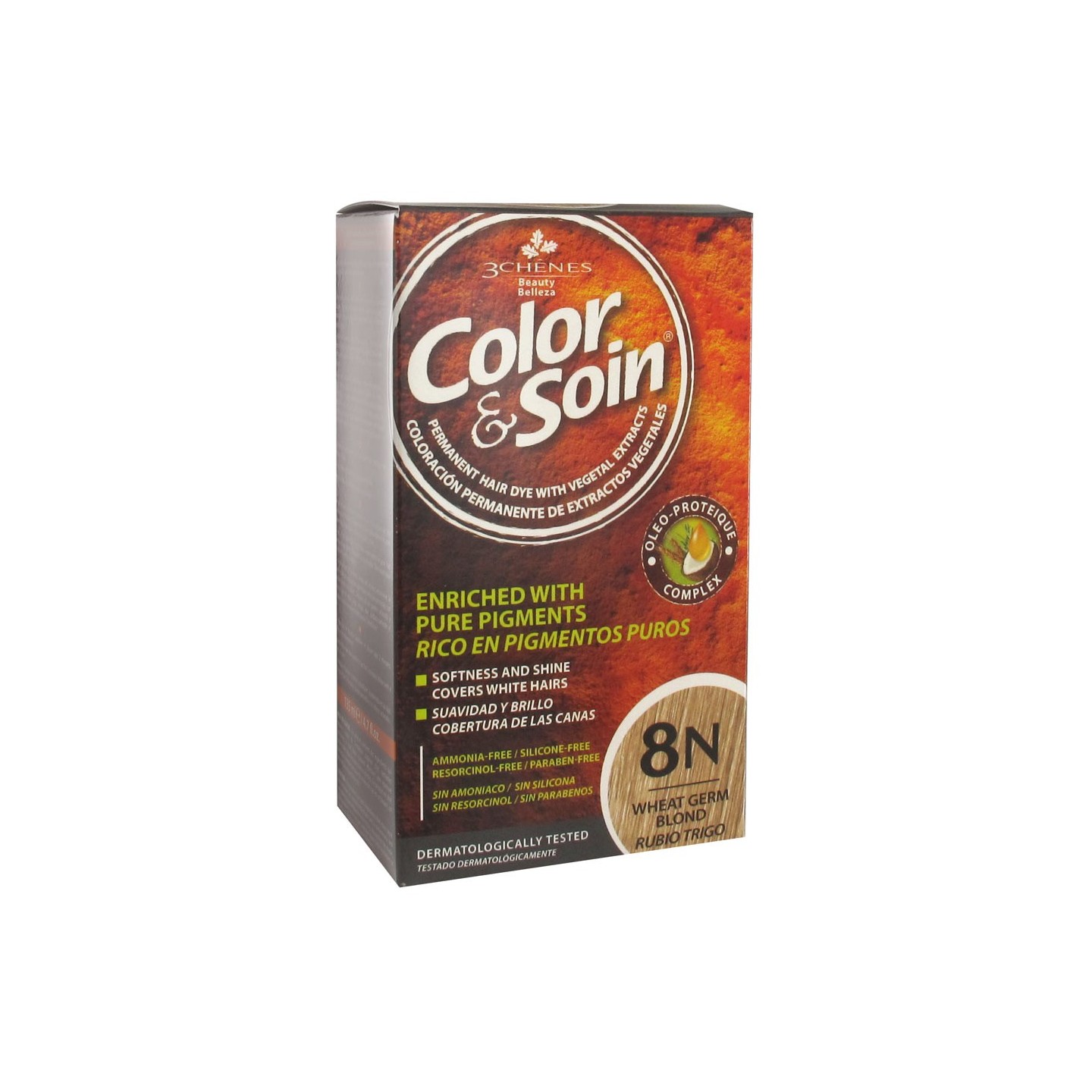 Les 3 Chênes Color & Soin blond blé 8N