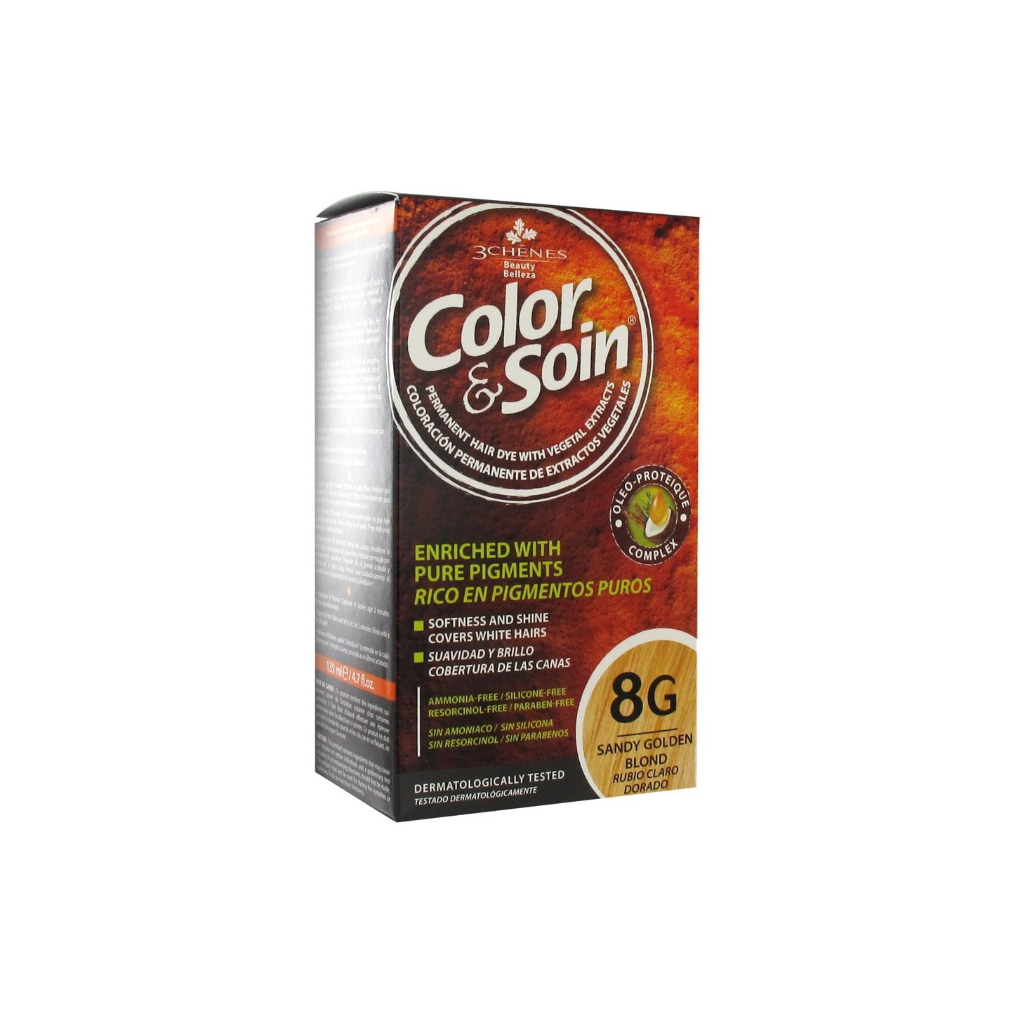Les 3 Chênes Color & Soin blond clair doré 8G