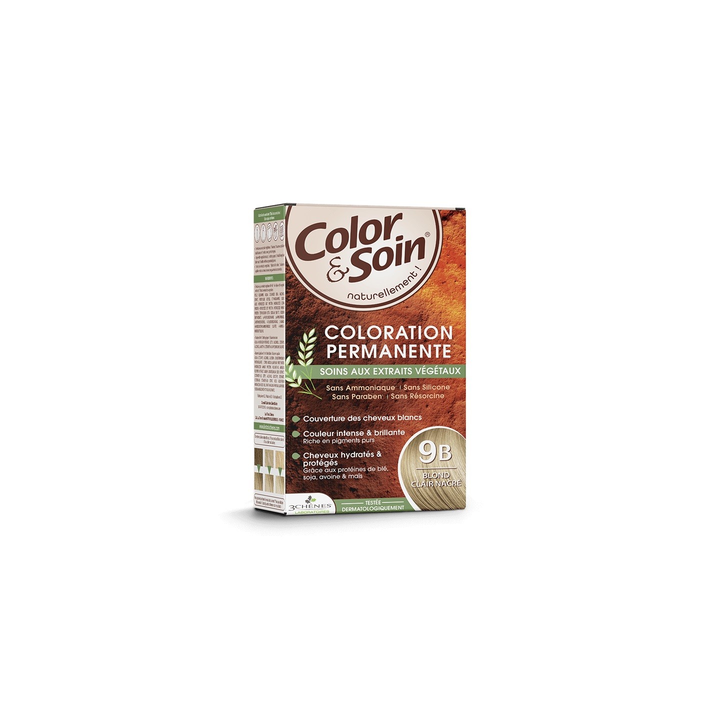 Les 3 Chênes Color & Soin blond clair nacré 9B