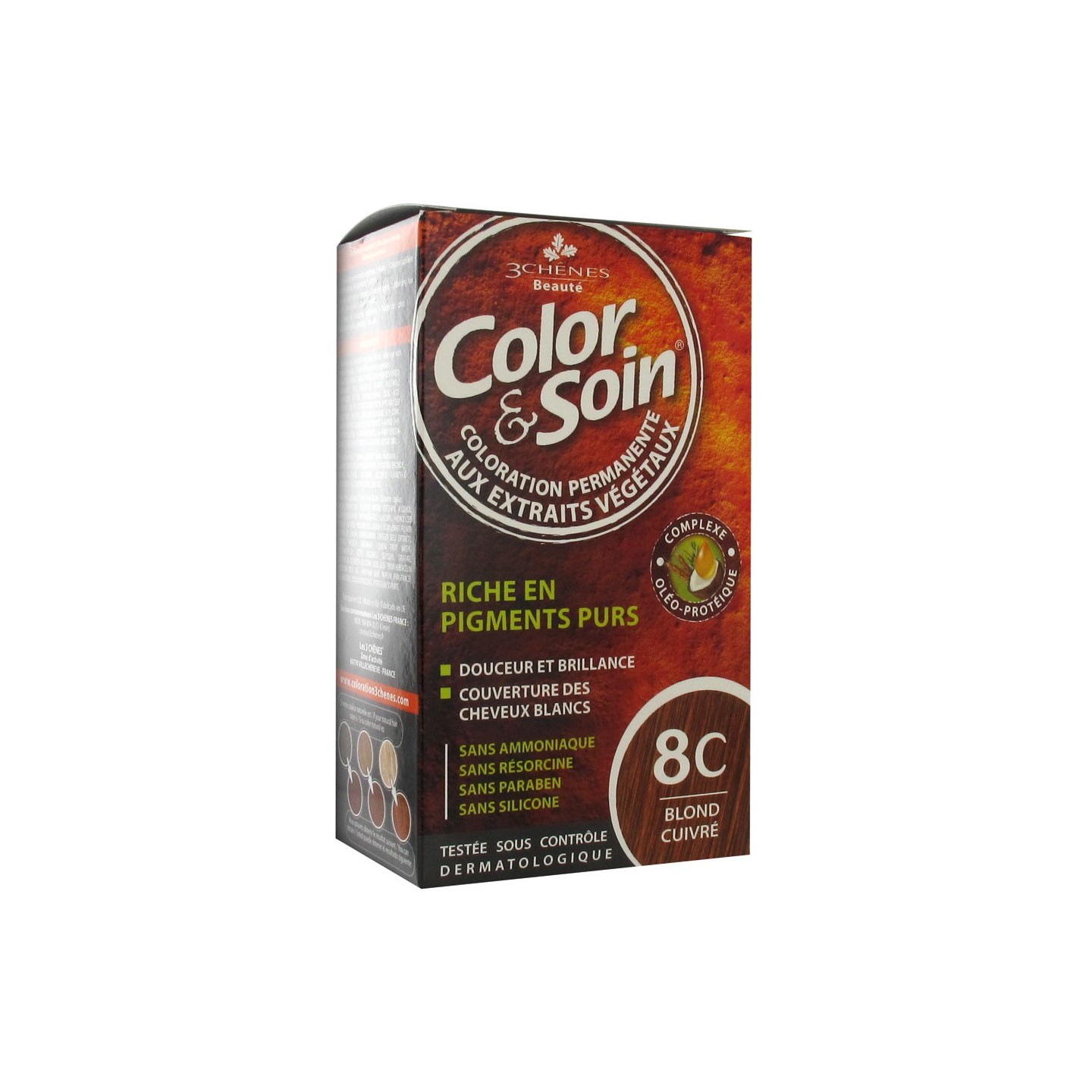 Les 3 Chênes Color & Soin blond cuivré 8C