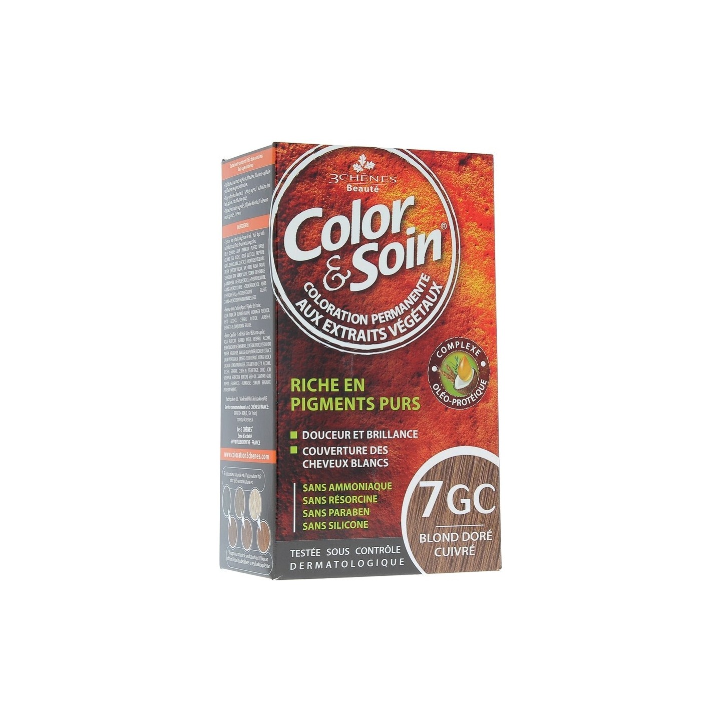 Les 3 Chênes Color & Soin blond doré cuivré 7GC