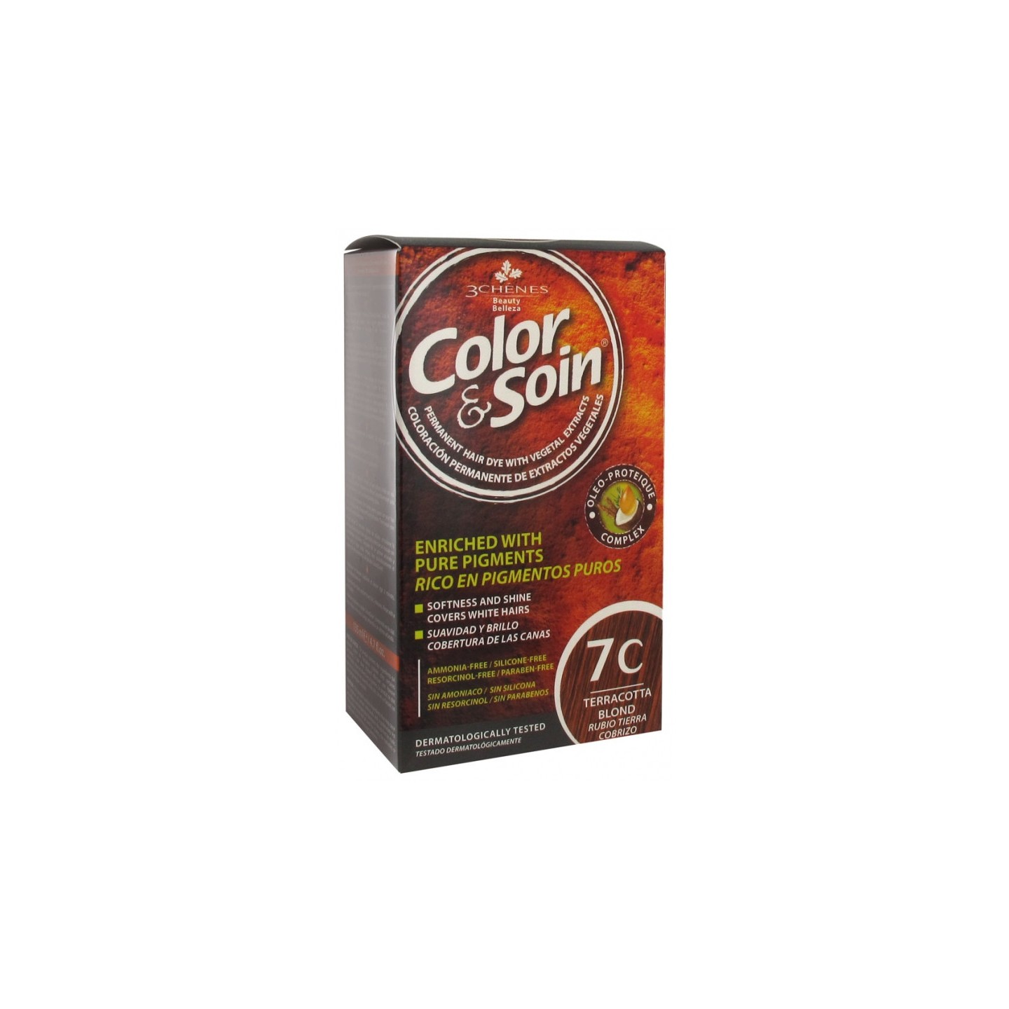 Les 3 Chênes Color & Soin blond terre cuivré 7C