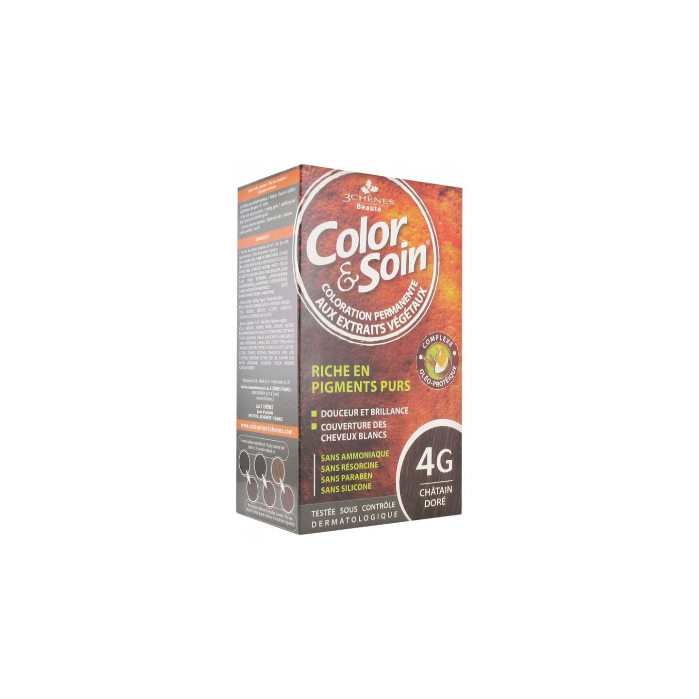 Les 3 Chênes Color & Soin châtain doré 4G