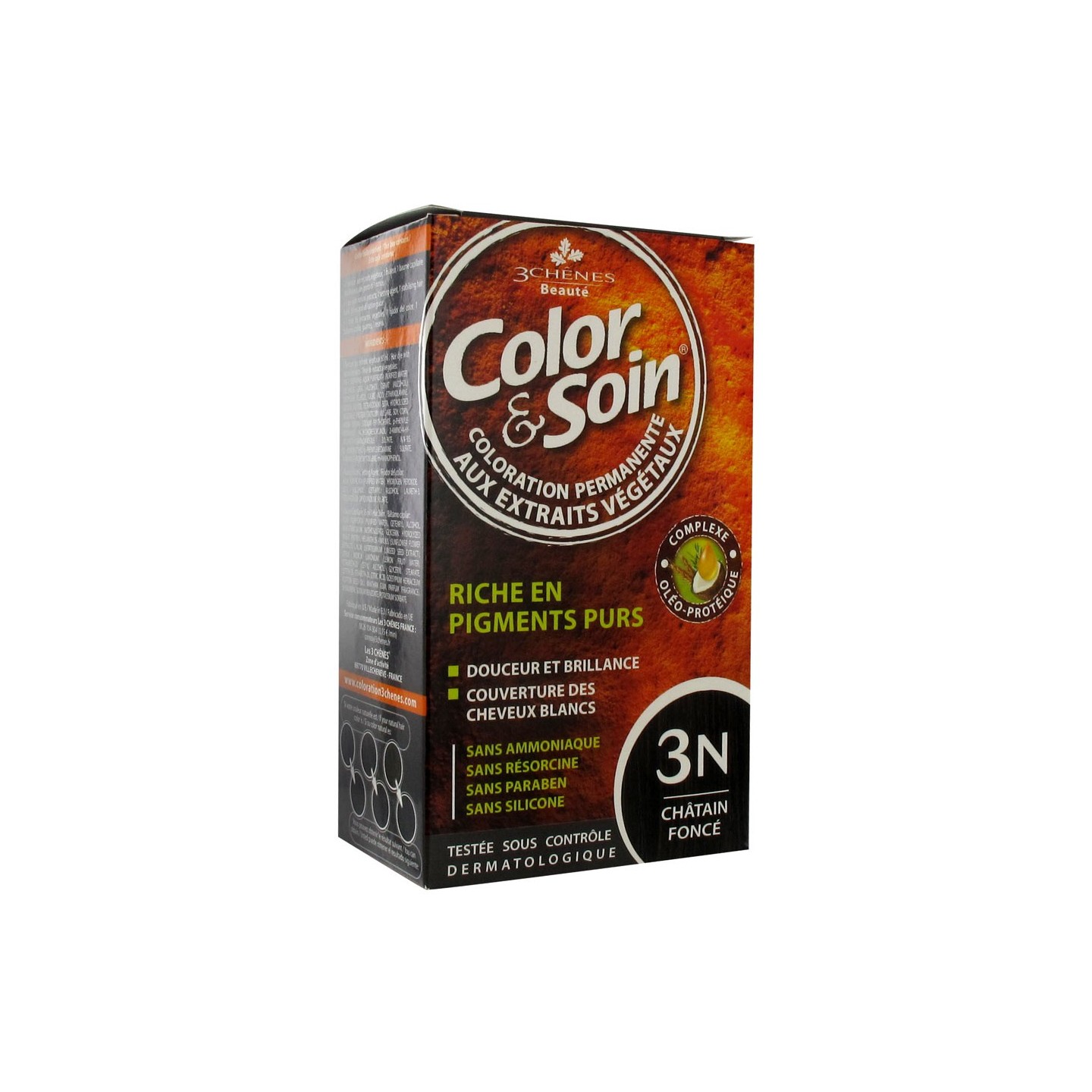 Les 3 Chênes Color & Soin châtain foncé 3N