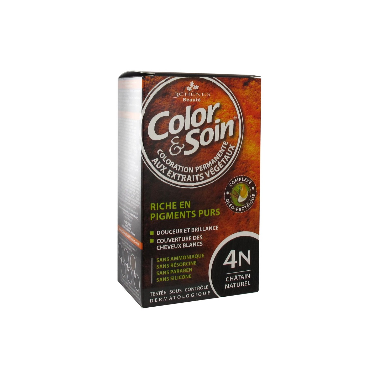 Les 3 Chênes Color & Soin châtain naturel 4N
