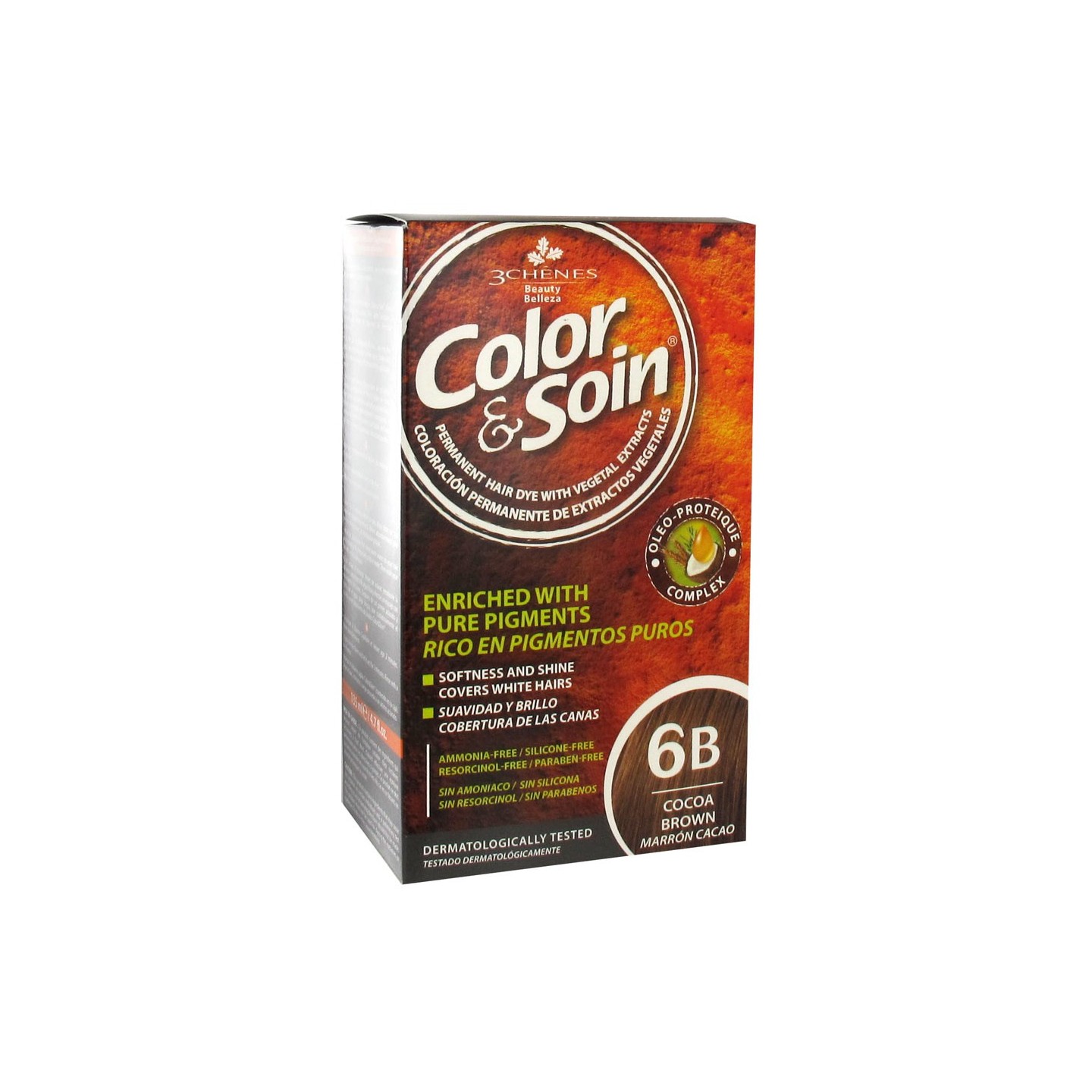 Les 3 Chênes Color & Soin marron cacao 6B