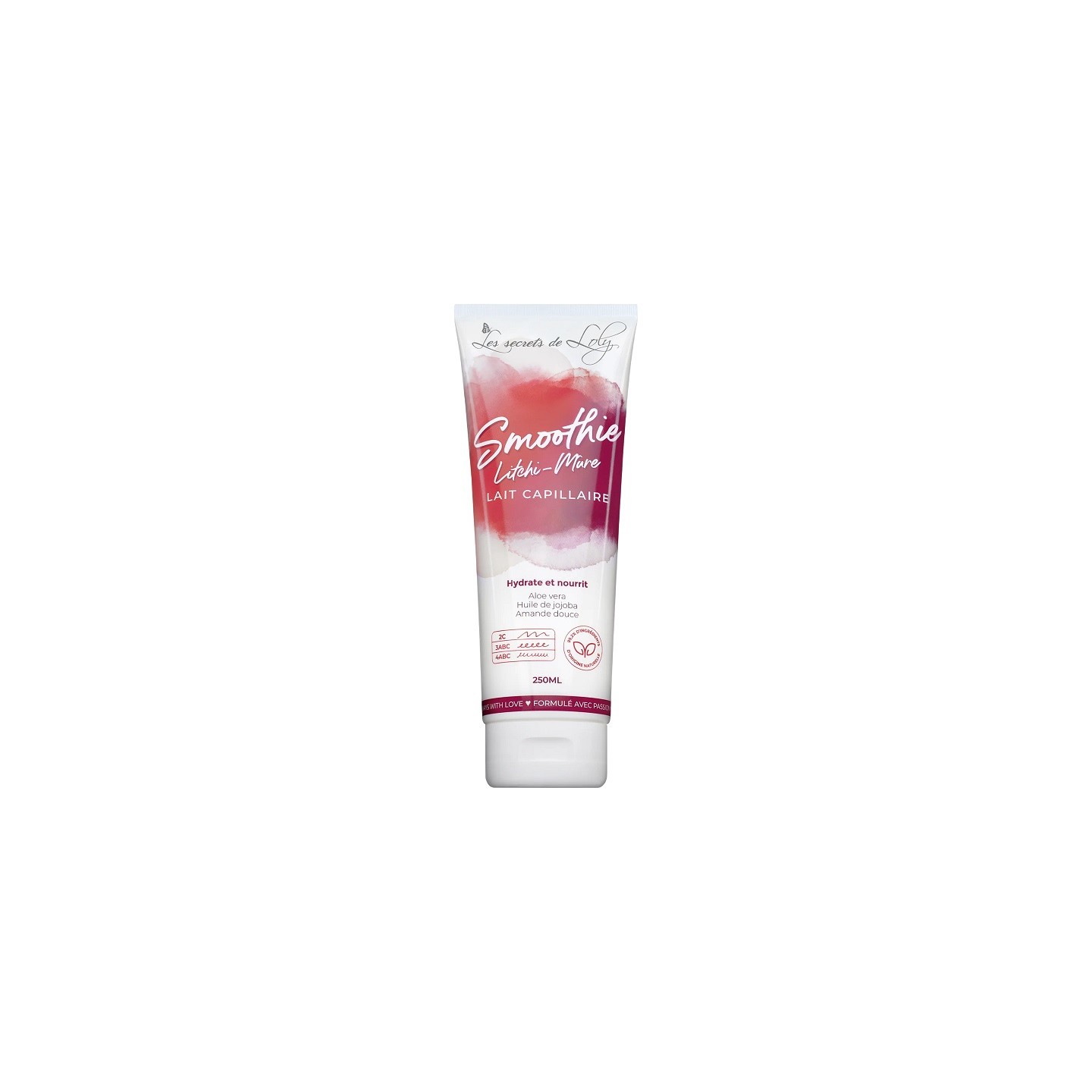 Les Secrets de Loly Lait capillaire Smoothie Litchi-Mûre - 250ml