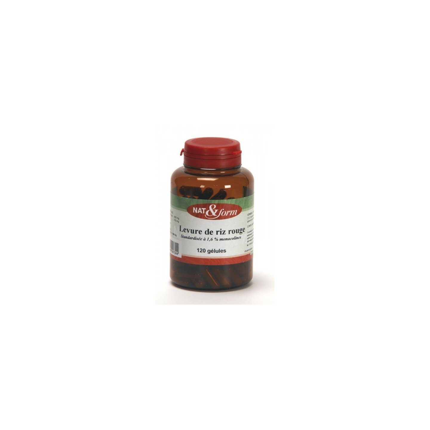 Levure de Riz Rouge 120 Gélules Nat&form