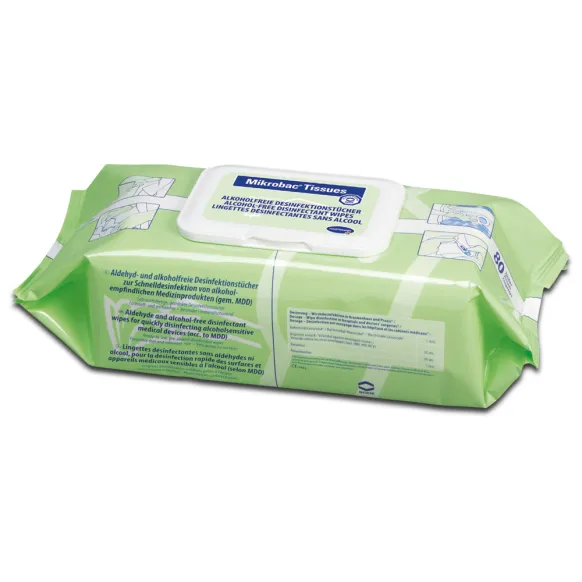 LINGETTES DESINFECTANTE SANS ALCOOL MIKROBAC