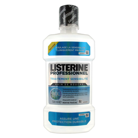 LISTERINE PROFESSIONNEL - Bain de Bouche Traitement Sensibilité 500ml