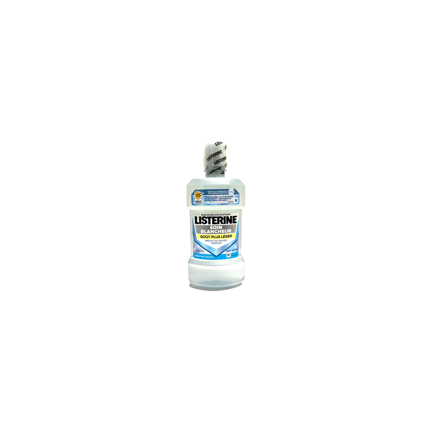 Listerine Soin blancheur Bain de bouche menthe douce - 500ml