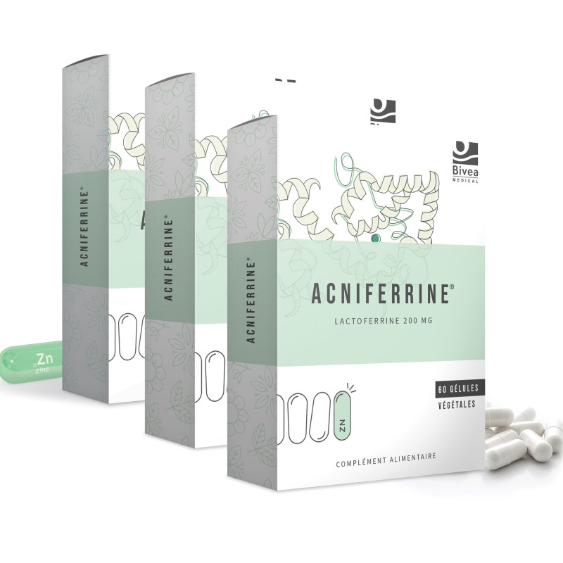 Lot de 3 boites d'Acniferrine