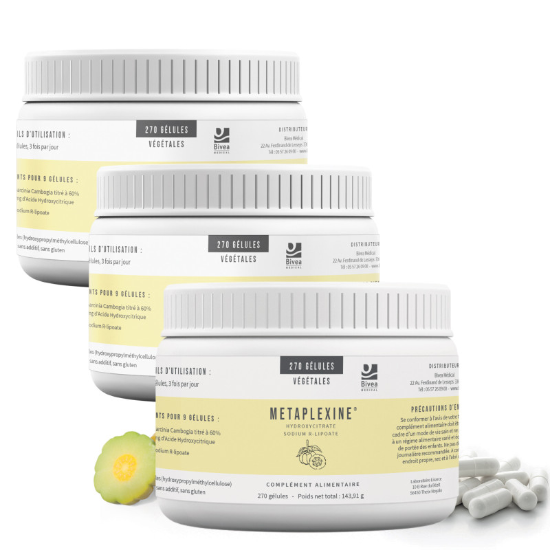 Lot de 3 boites de Metaplexine