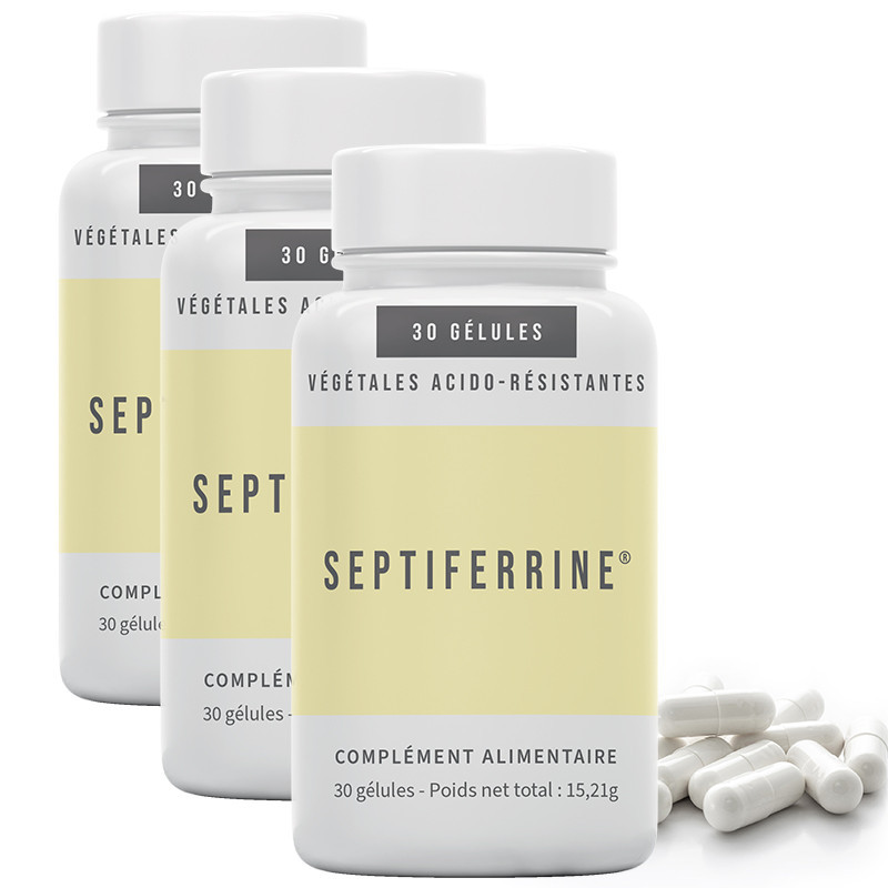 Lot de 3 boites de Septiferrine