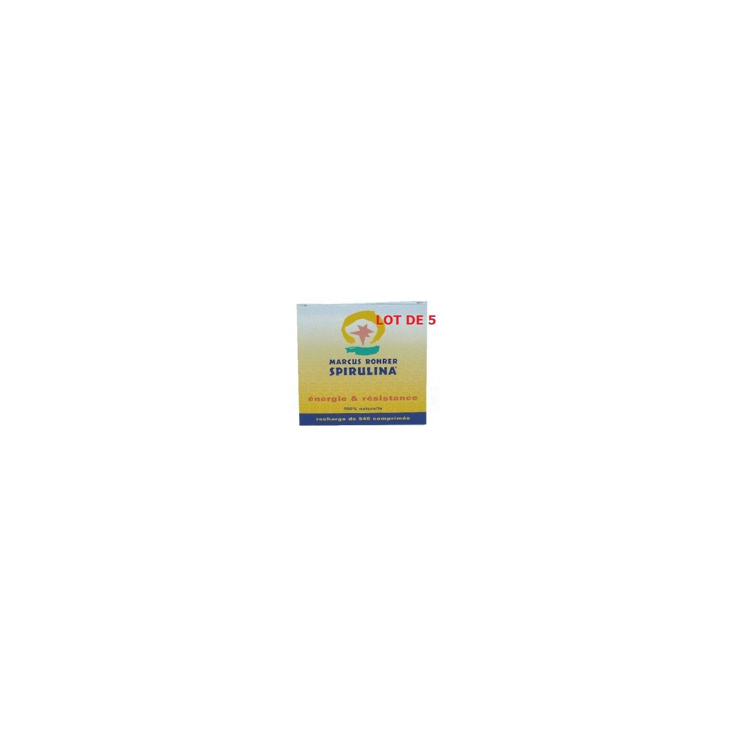 lot de 5 Spiruline Marcus Rohrer 540 Comprimés