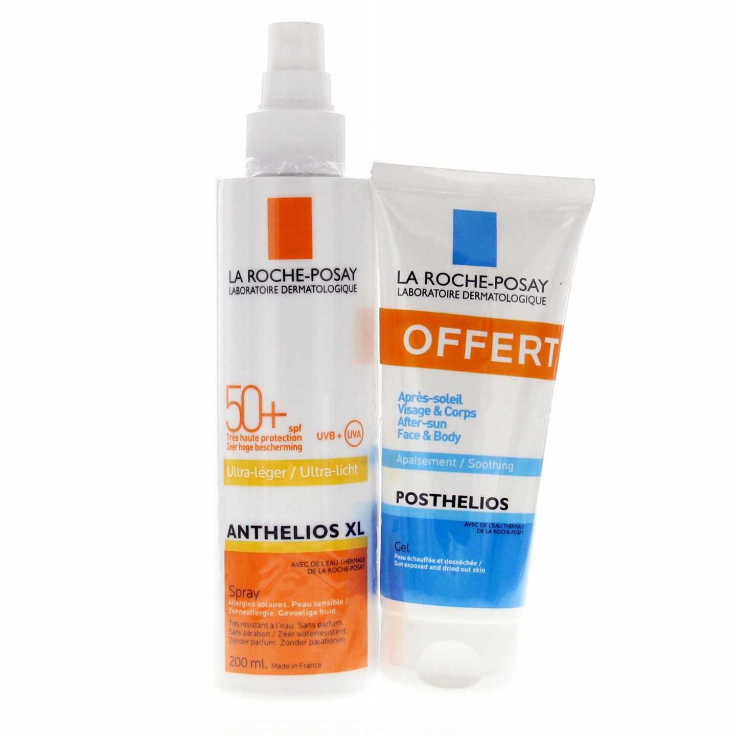 LRP Anthelios 50+ spray 200ml + Posthelios après solaire 100ml offert