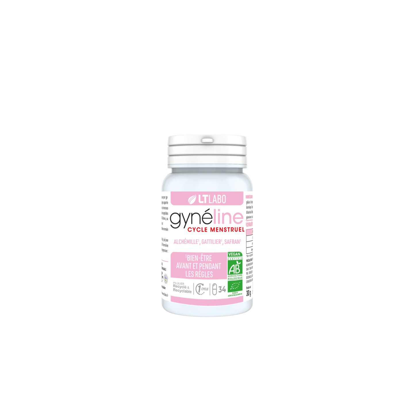 LT Labo Gyneline Cycle Menstruel Bio - 34 gélules