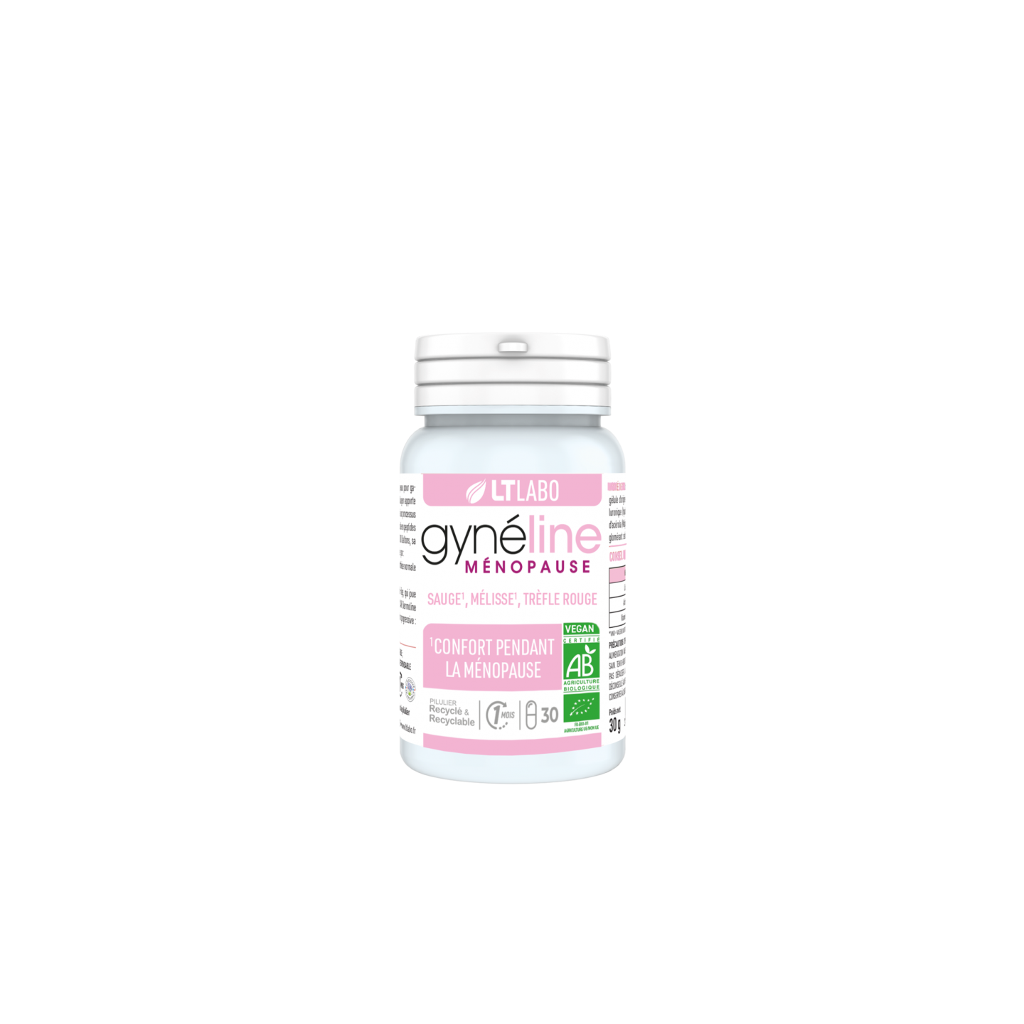 LT Labo Gyneline Ménopause Bio - 30 gélules