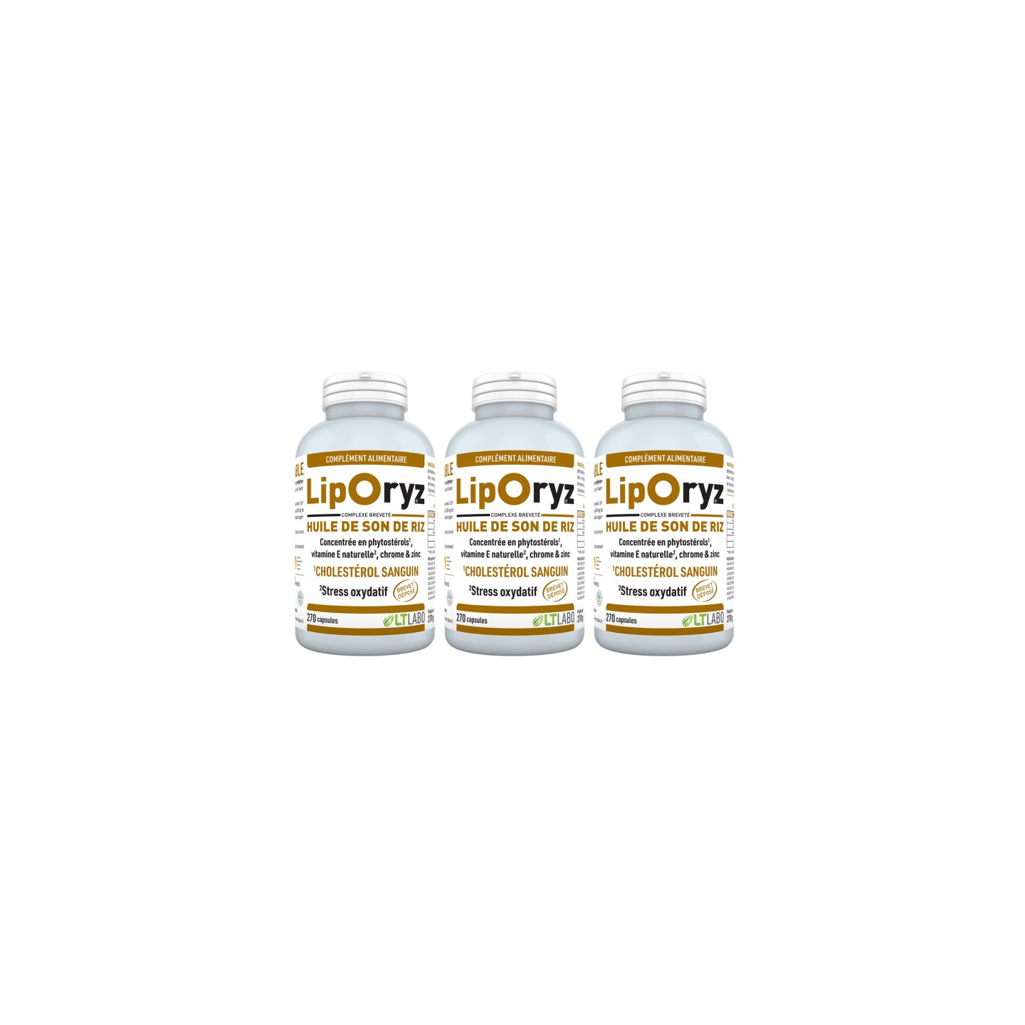 LT Labo Liporyz - Lot de 3 x 270 capsules