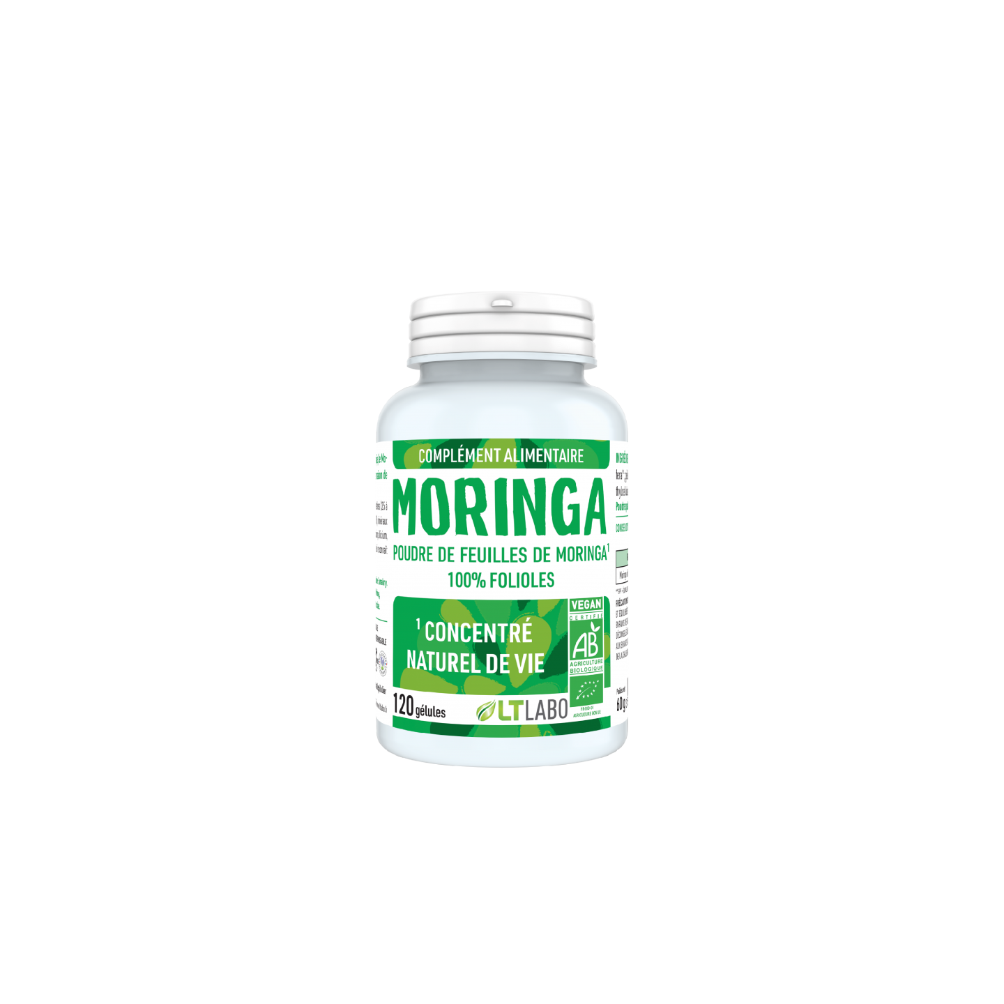 LT Labo Moringa pure Bio - 120 gélules