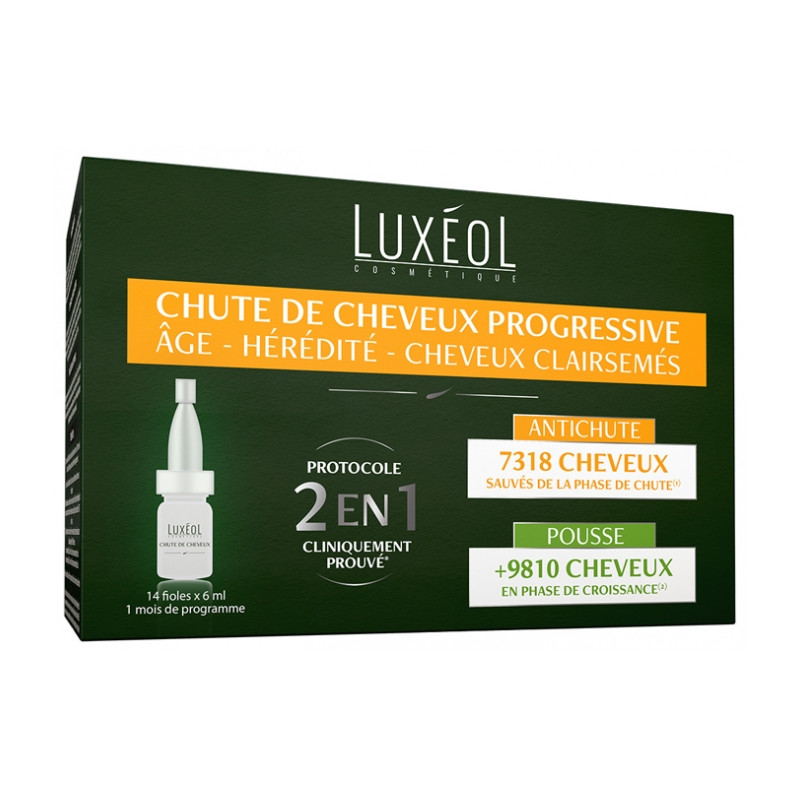 Luxeol Chute de cheveux progressive 14 fioles x6ml