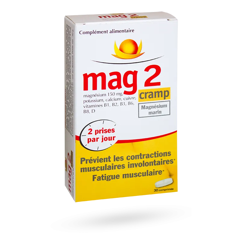 Mag 2 Cramp magn&eacute;sium marin - 30 comprim&eacute;s