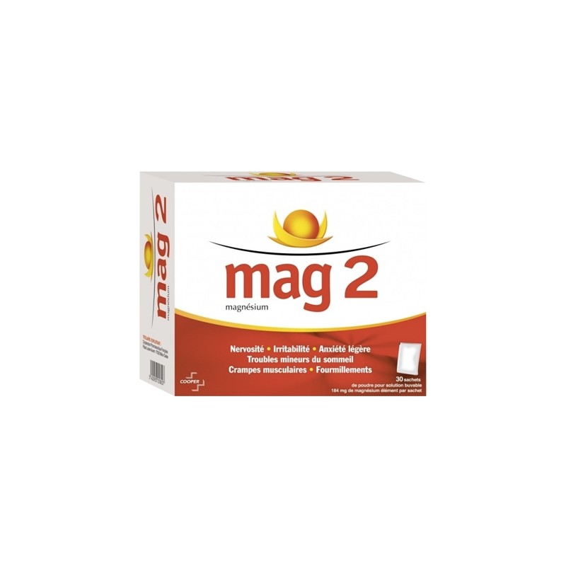 Pharmacie Bastille - Mag2 poudre pour solution buvable 30 sachets