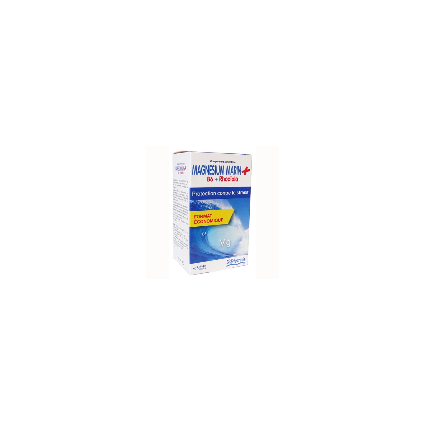 Magnesium Marin + B6 Rhodiola 75 gélules Biotechnie
