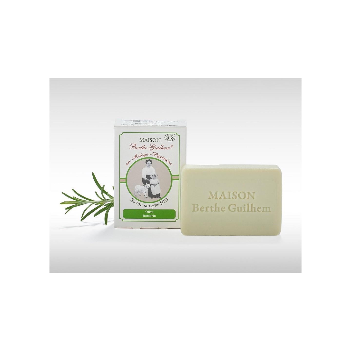 Maison Berthe Guilhem Savon surgras olive/romarin Bio - 100g