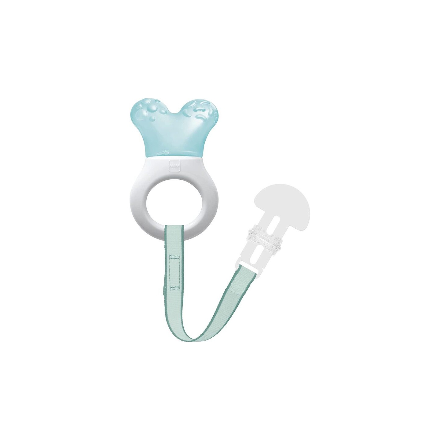 MAM Anneau de dentition réfrigérant avec attache +2 mois - Coloris aléatoire